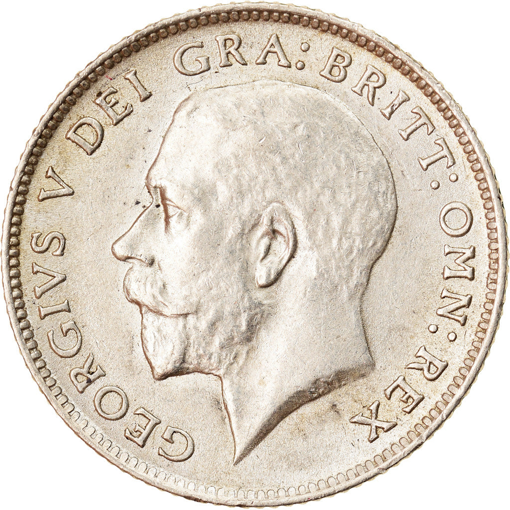 Coin, Great Britain, George V, 6 Pence, 1919, AU(50-53), Silver, KM:815