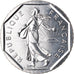Moneta, Francja, Semeuse, 2 Francs, 1993, Osadzenie medalu, MS(65-70), Nikiel