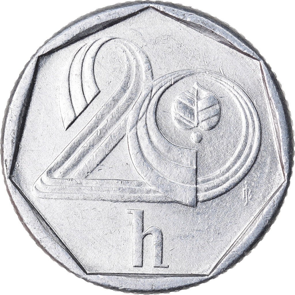 Münze, Tschechische Republik, 20 Haleru, 1994, SS, Aluminium, KM:2.1