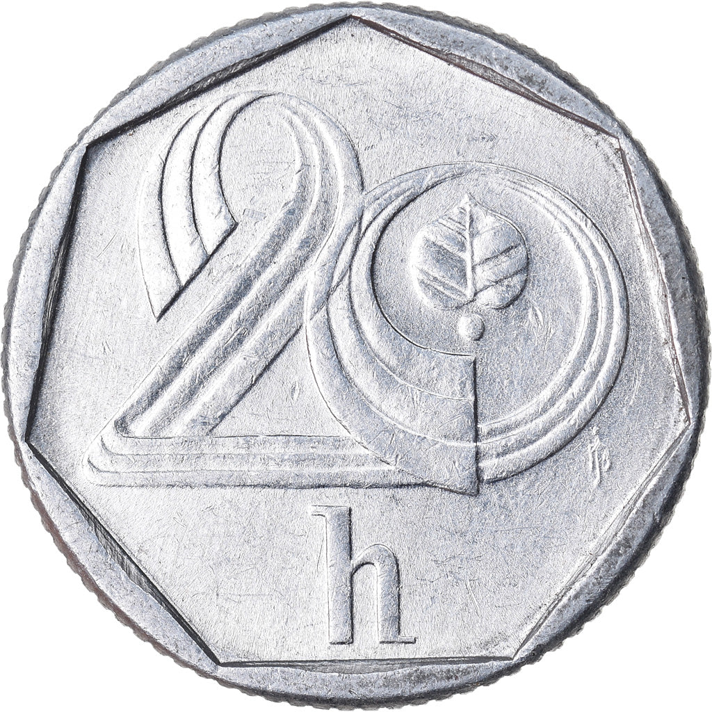 Monnaie, République Tchèque, 20 Haleru, 1994, TB+, Aluminium, KM:2.1