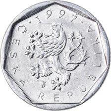 Coin, Czech Republic, 20 Haleru, 1997, EF(40-45), Aluminum, KM:2.1