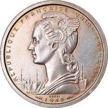 Munten, Franse kust van Somalië, 2 Francs, 1948, Paris, ESSAI, PR