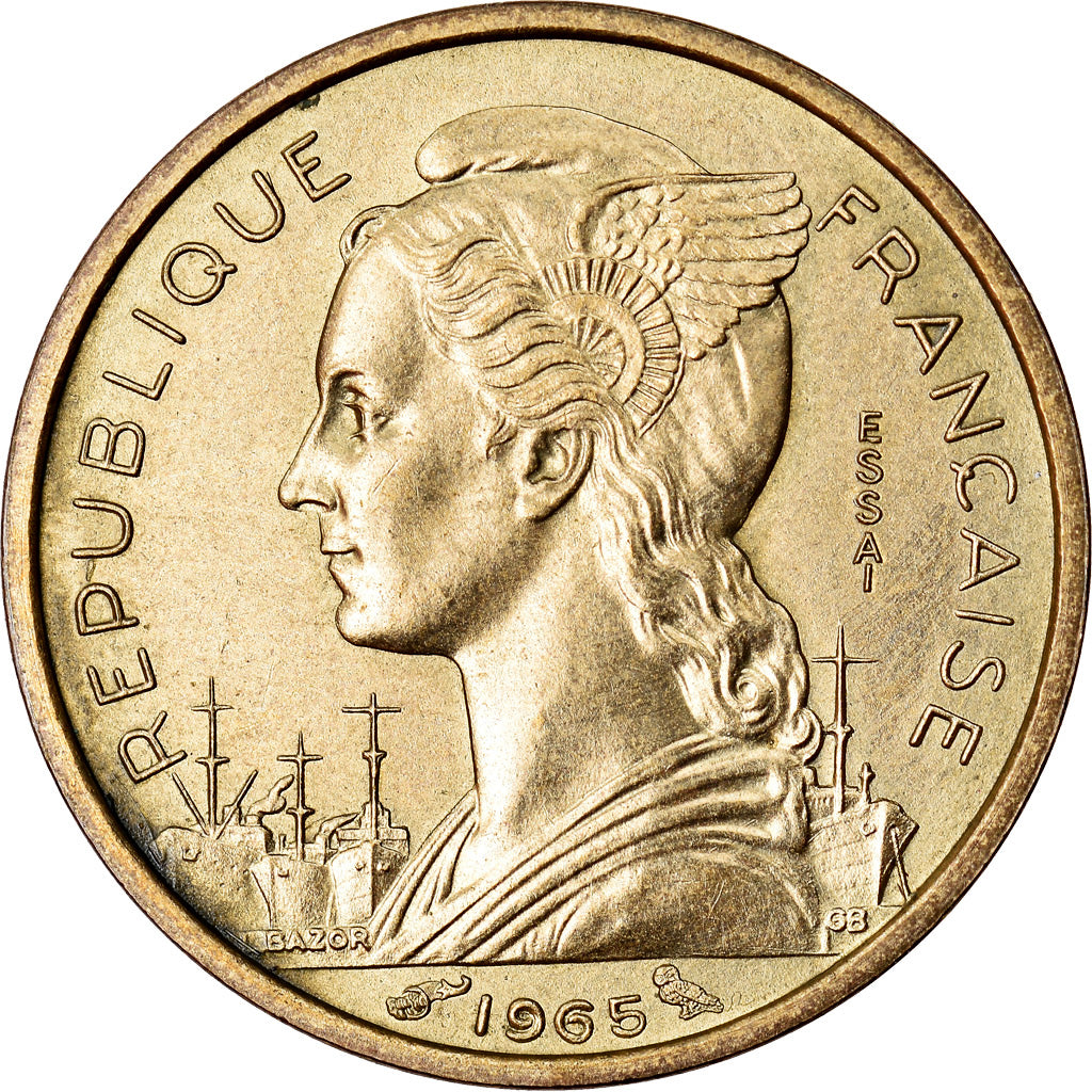 Monnaie, Côte française des Somalis, 10 Francs, 1965, Paris, ESSAI, SUP