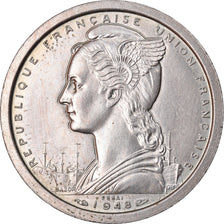 Monnaie, Côte française des Somalis, 2 Francs, 1948, Paris, ESSAI, SPL