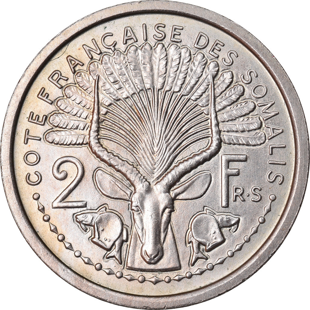 Monnaie, Côte française des Somalis, 2 Francs, 1948, Paris, ESSAI, SPL