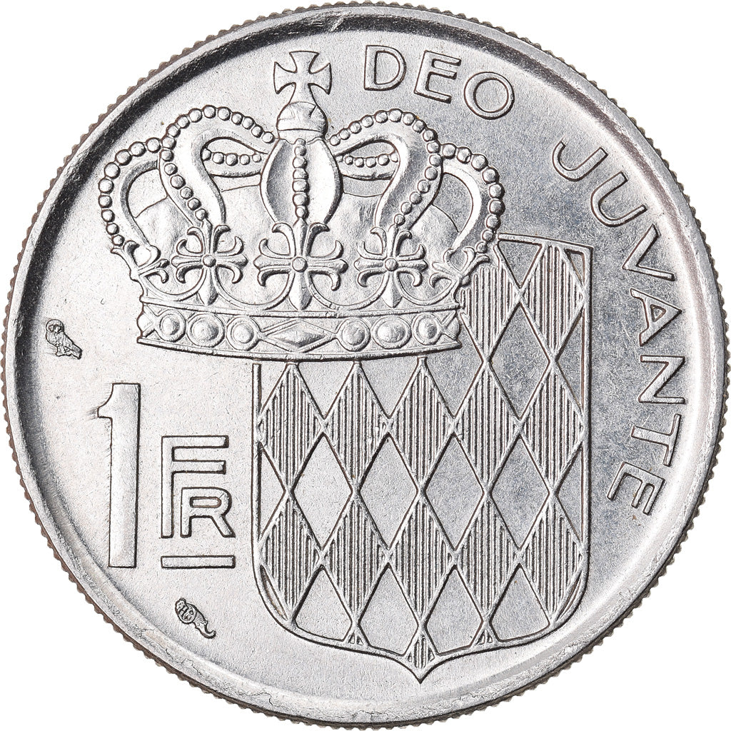 Coin, Monaco, Rainier III, Franc, 1960, AU(50-53), Nickel, KM:140, Gadoury:MC