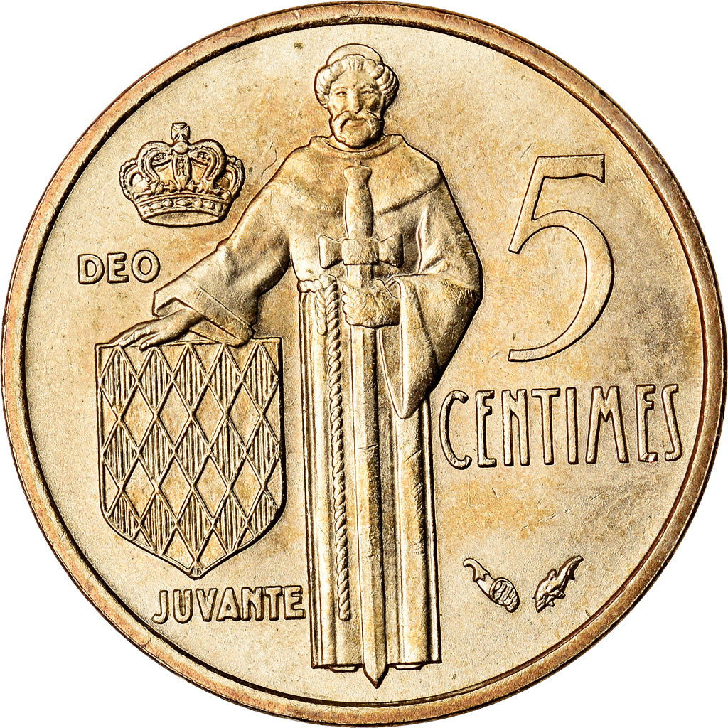 Coin, Monaco, Rainier III, 5 Centimes, 1978, MS(63), Aluminum-Bronze, KM:156