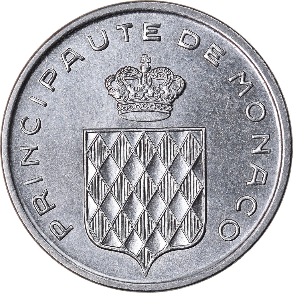 Moneta, Monaco, Rainier III, Centime, 1976, SPL-, Acciaio inossidabile, KM:155
