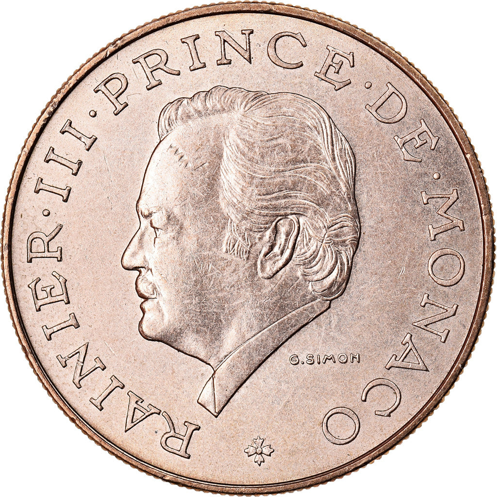 Monnaie, Monaco, Rainier III, 10 Francs, 1976, SUP, Copper-Nickel-Aluminum