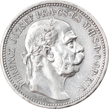 Moneta, Ungheria, Franz Joseph I, Korona, 1915, Kremnitz, BB+, Argento, KM:492