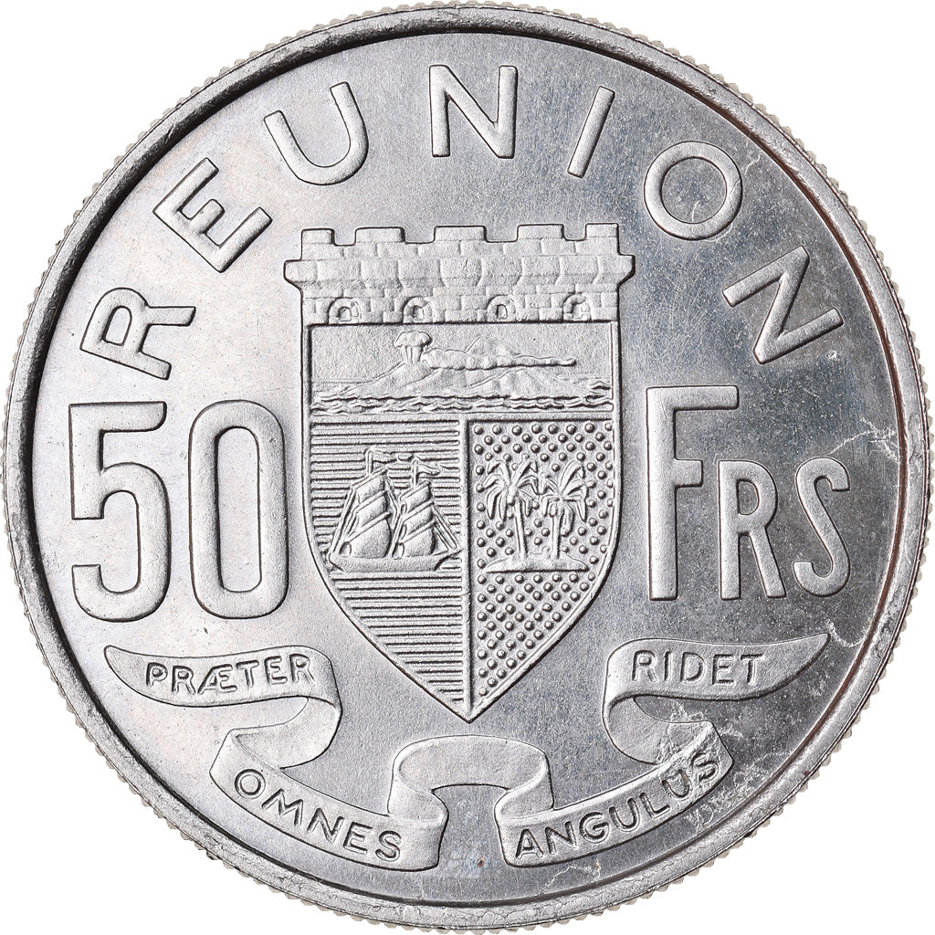 Coin, Réunion, 50 Francs, 1962, MS(60-62), Nickel, KM:12