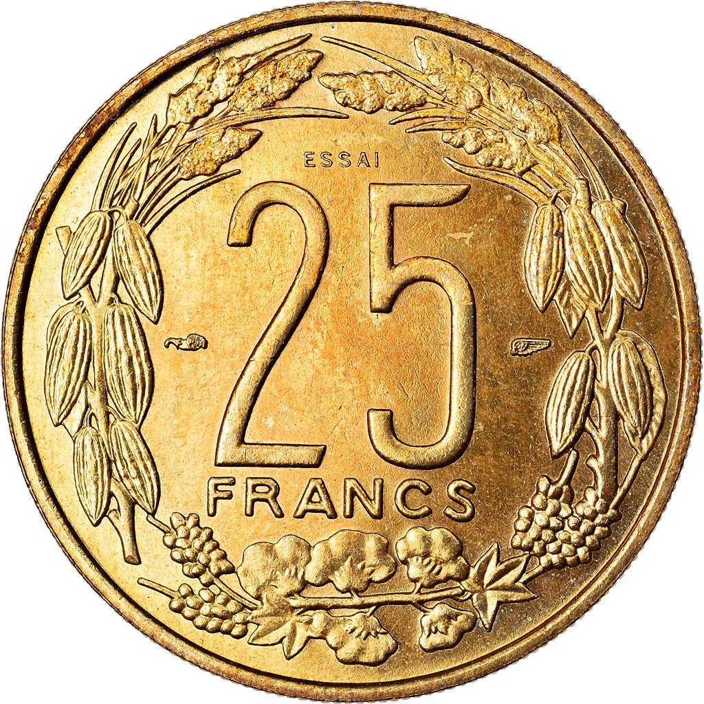 Monnaie, États de l'Afrique équatoriale, Cameroun, 25 Francs, 1962, Paris