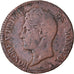 Coin, Monaco, Honore V, 5 Centimes, Cinq, 1837, Monaco, F(12-15), Copper