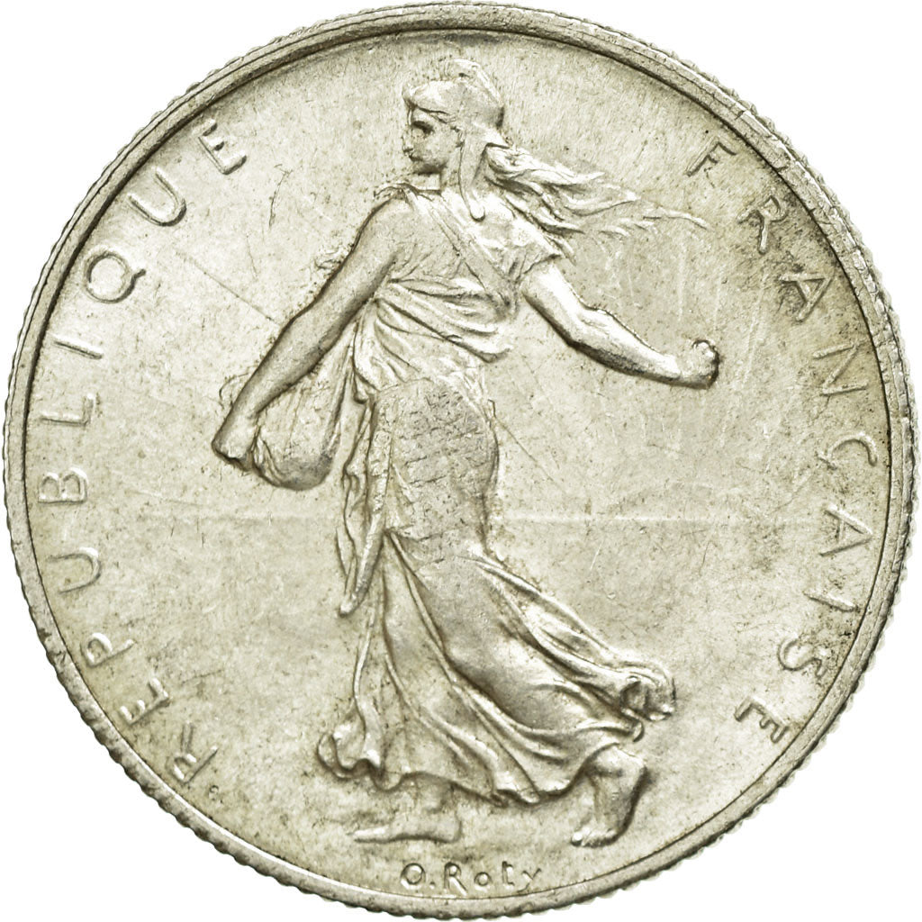 Coin, France, Semeuse, 2 Francs, 1919, Paris, MS(60-62), Silver, KM:845.1