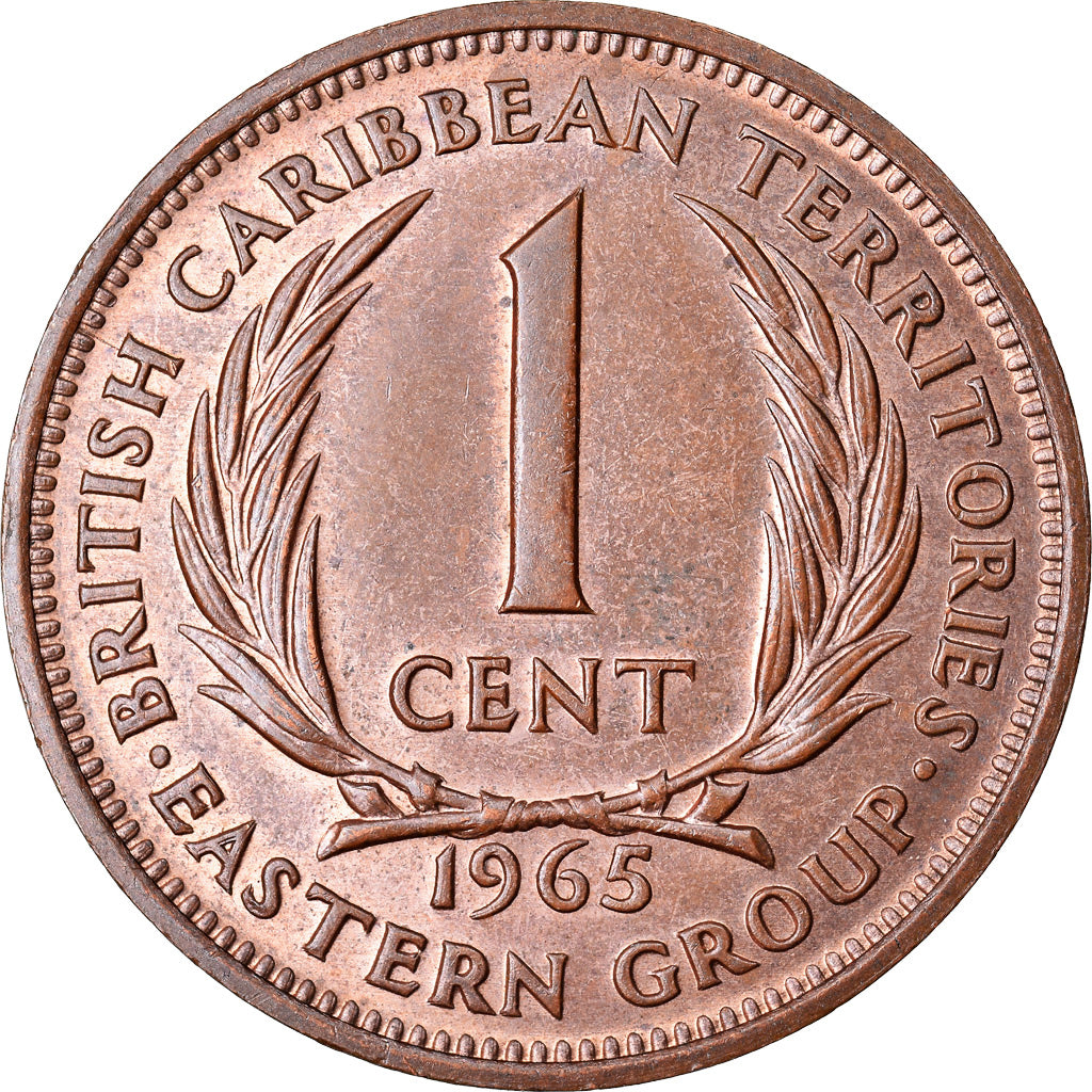 Monnaie, Etats des caraibes orientales, Elizabeth II, Cent, 1965, TTB+, Bronze