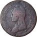 Moneta, Francja, Dupré, Decime, 1796, Paris, F(12-15), Bronze, KM:645.1