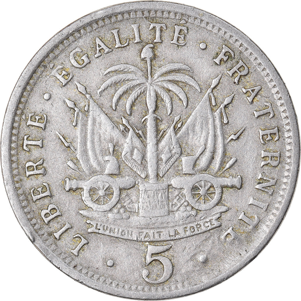 Coin, Haiti, 5 Centimes, 1905, EF(40-45), Copper-nickel, KM:53