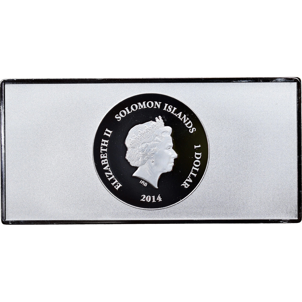 Monnaie, Îles Salomon, The Birth of Venus Sandro  Botticelli, Dollar, 2014, BE