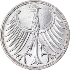 Coin, GERMANY - FEDERAL REPUBLIC, 5 Mark, 1971, Stuttgart, AU(50-53), Silver