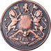 Moeda, ÍNDIA - BRITÂNICA, 1/2 Anna, 1835, Bombay, VF(20-25), Cobre, KM:447.1