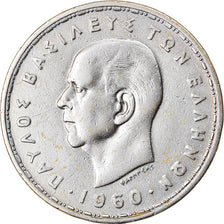 Coin, Greece, Paul I, 20 Drachmai, 1960, VF(30-35), Silver, KM:85