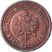 Coin, Russia, Nicholas II, Kopek, 1892, EF(40-45), Copper, KM:9.2