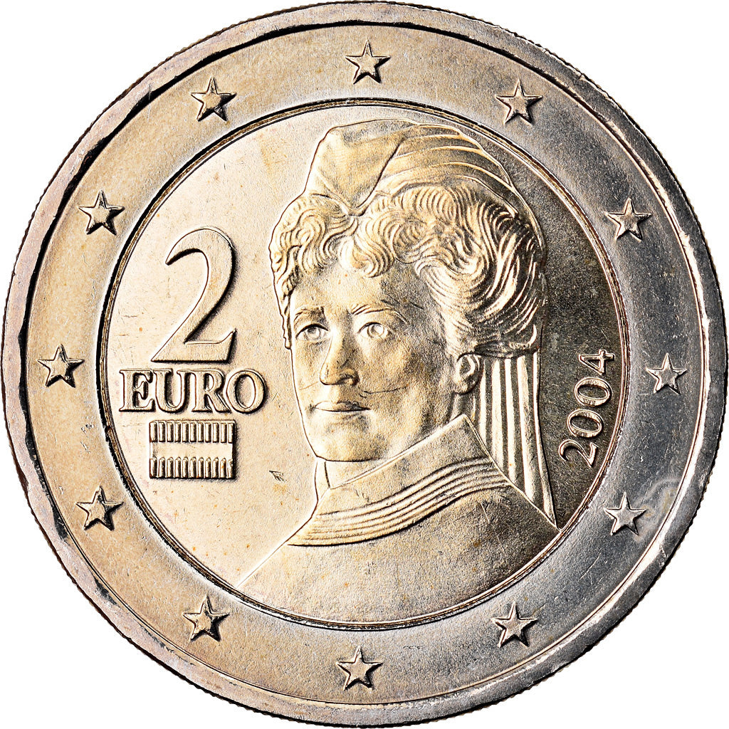 Austria, 2 Euro, 2004, MS(63), Bi-Metallic, KM:3089
