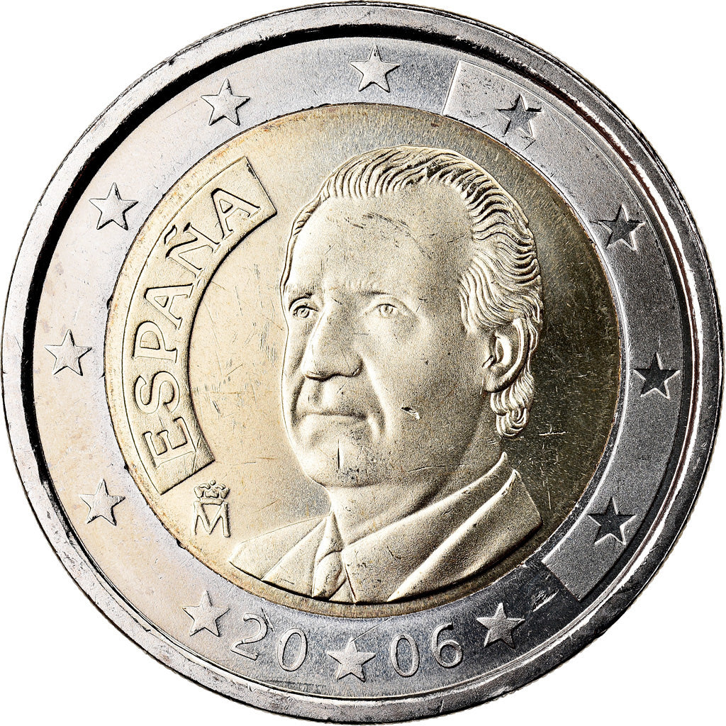 Spagna, 2 Euro, 2006, BB+, Bi-metallico, KM:1047