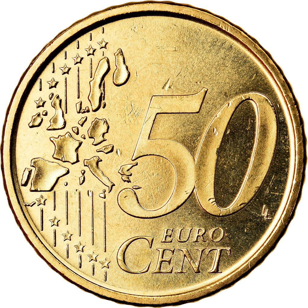 Spanje, 50 Euro Cent, 2006, ZF+, Tin, KM:1045