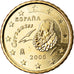 Hiszpania, 10 Euro Cent, 2006, Madrid, AU(50-53), Mosiądz, KM:1043