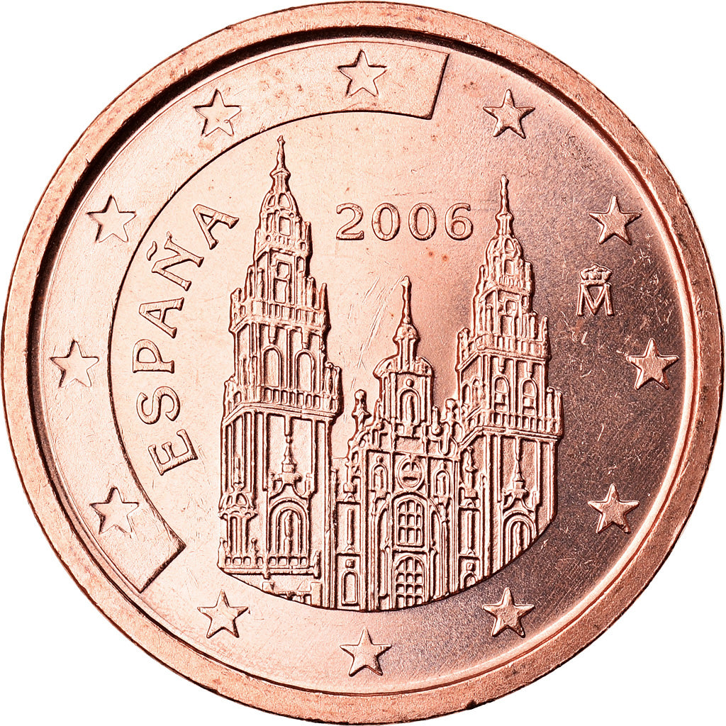 Spanien, 2 Euro Cent, 2006, SS+, Copper Plated Steel, KM:1041