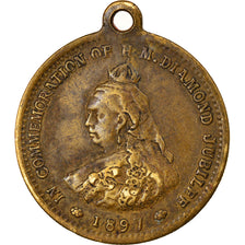 Royaume-Uni, Médaille, Queen Victoria, Diamond Jubilee, Barrat and Co, 1897