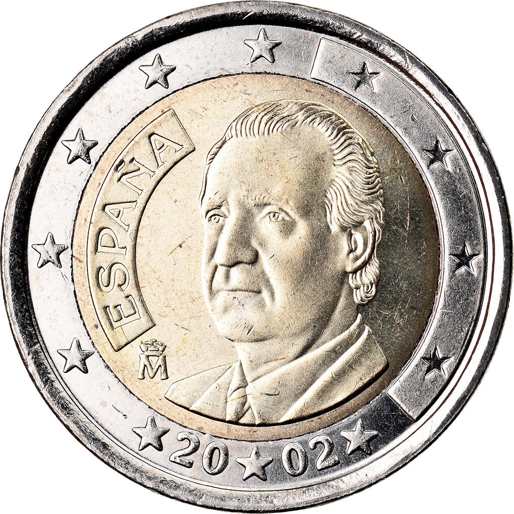 España, 2 Euro, 2002, SC, Bimetálico, KM:1047