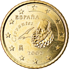 España, 50 Euro Cent, 2002, SC, Latón, KM:1045