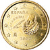 Spagna, 50 Euro Cent, 2002, SPL, Ottone, KM:1045