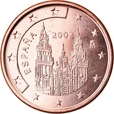 Spain, 5 Euro Cent, 2002, MS(63), Copper Plated Steel, KM:1042