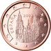Spain, 5 Euro Cent, 2002, MS(63), Copper Plated Steel, KM:1042