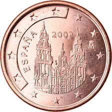 Spain, 5 Euro Cent, 2002, MS(63), Copper Plated Steel, KM:1042