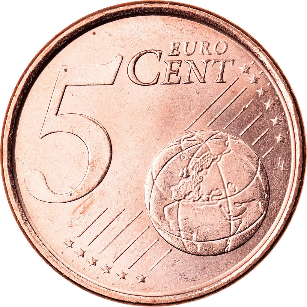 Spain, 5 Euro Cent, 2002, MS(63), Copper Plated Steel, KM:1042