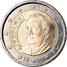 Spain, 2 Euro, 1999, AU(50-53), Bi-Metallic, KM:1047