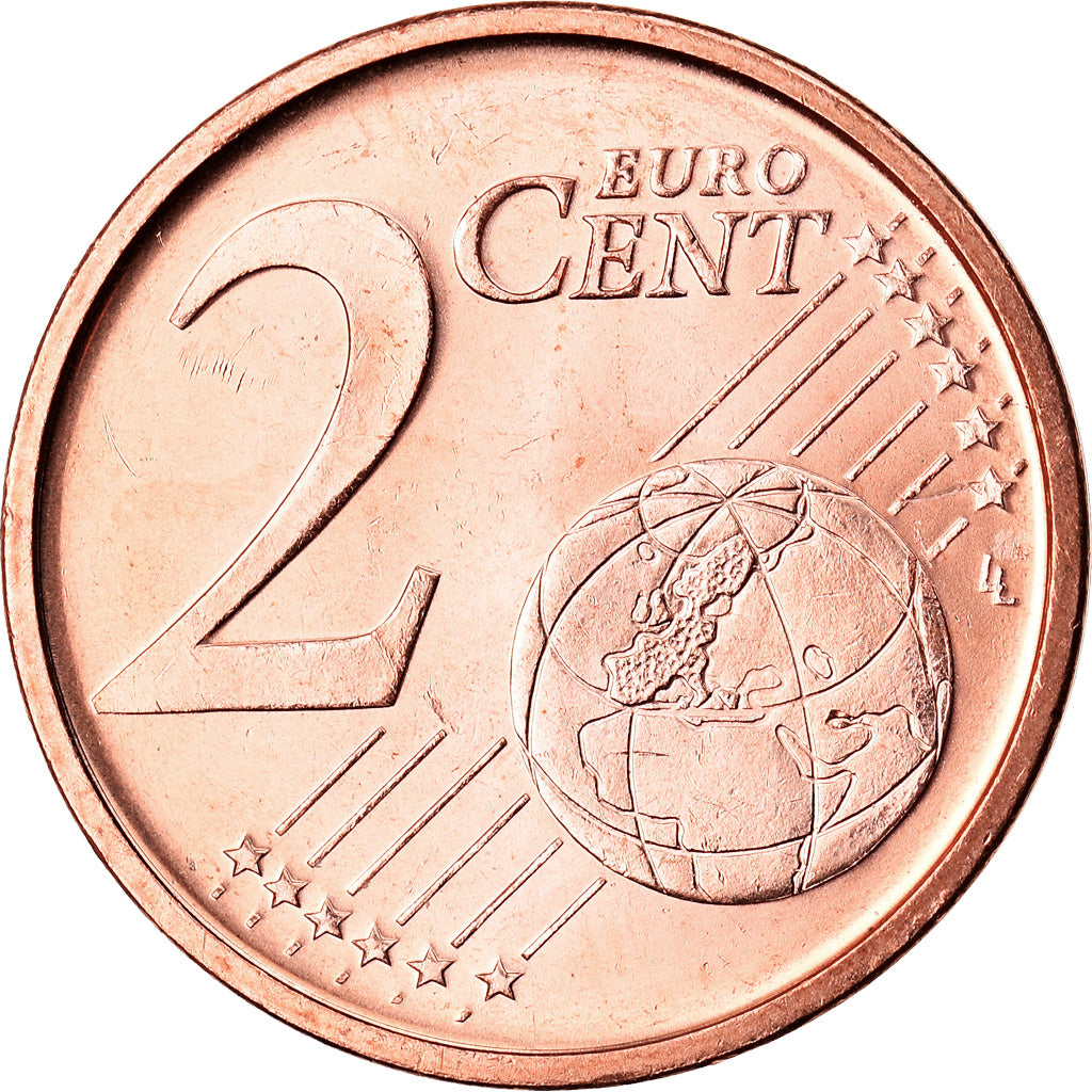 Spain, 2 Euro Cent, 1999, AU(50-53), Copper Plated Steel, KM:1041