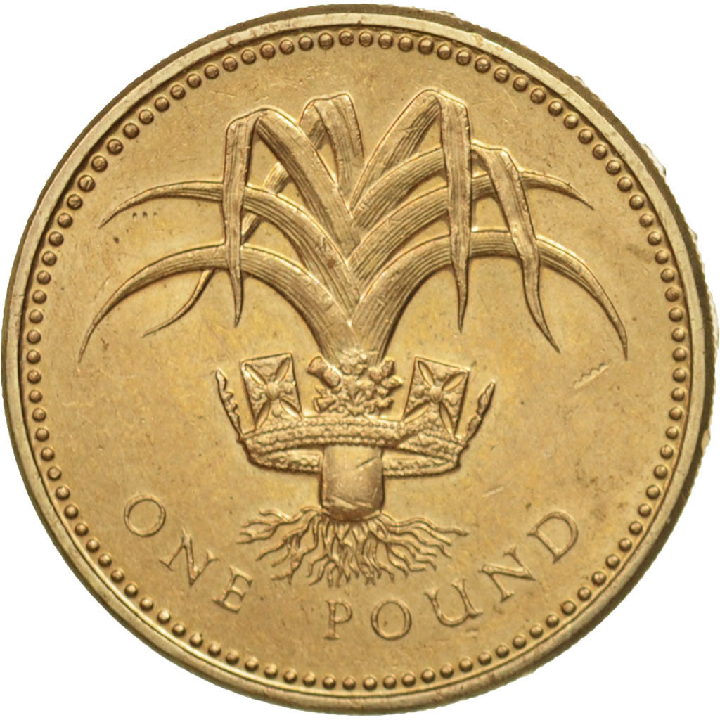 Great Britain, Elizabeth II, Pound, 1985, AU(50-53), Nickel-brass, KM:941
