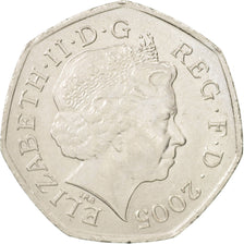 Coin, Great Britain, Elizabeth II, 50 Pence, 2005, British Royal Mint