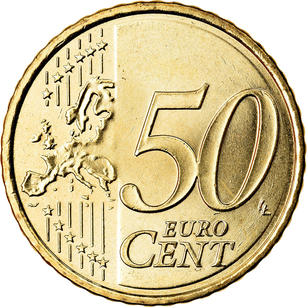 Spain, 50 Euro Cent, 2009, MS(63), Brass, KM:1072