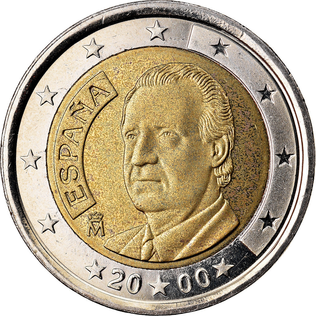 Spanien, 2 Euro, 2000, SS, Bi-Metallic, KM:1047