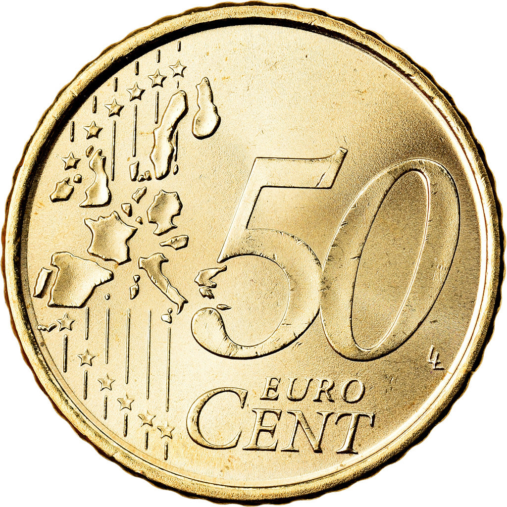 Spanje, 50 Euro Cent, 2003, UNC-, Tin, KM:1045