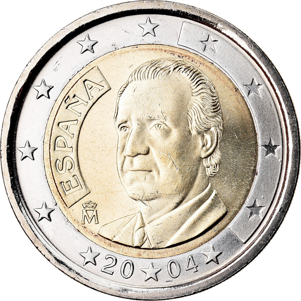 Spain, 2 Euro, 2004, MS(63), Bi-Metallic, KM:1047