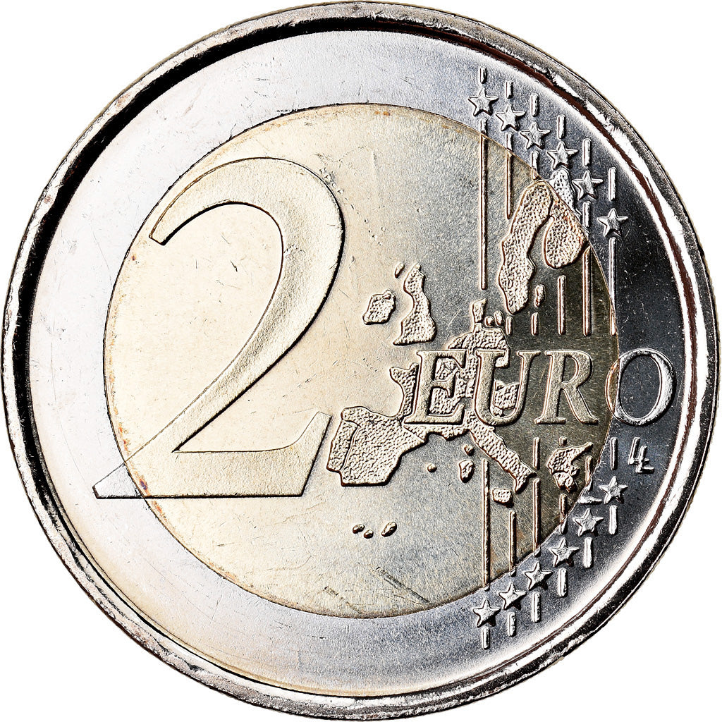 Hiszpania, 2 Euro, 2004, Madrid, MS(63), Bimetaliczny, KM:1047