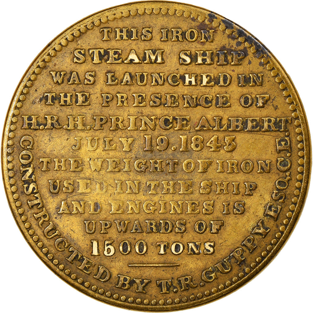 Royaume-Uni, Médaille, The Great Britain Steam Ship, Prince Albert, Shipping
