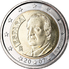 Spain, 2 Euro, 2007, MS(63), Bi-Metallic, KM:1074